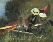 约翰 辛格 萨金特 : Paul Helleu Sketching with his Wife